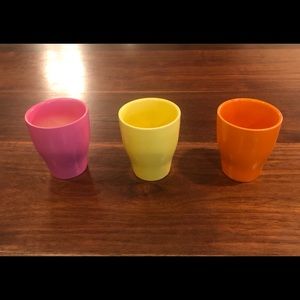 Set of 3 Small Ceramic Pots - 3.5”